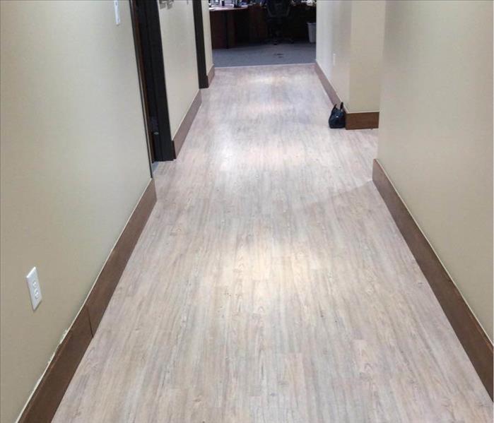 restored floor in hallway