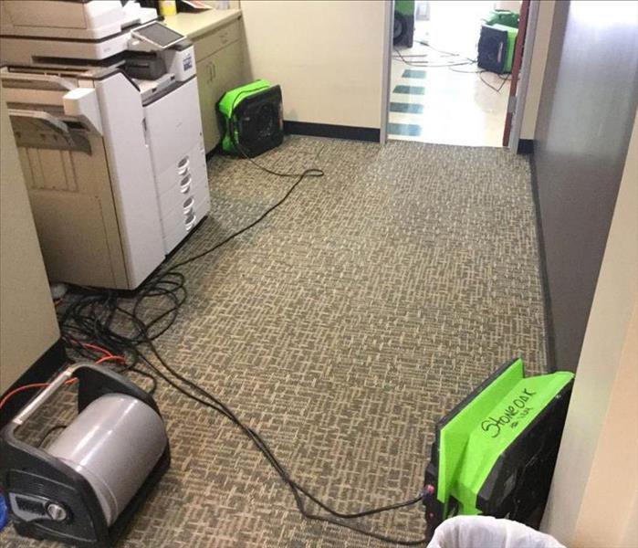 commercial clean up with equipment
